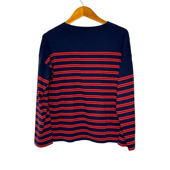 La Ligne blue/red striped top Women's Size Small - Picture 2 of 9
